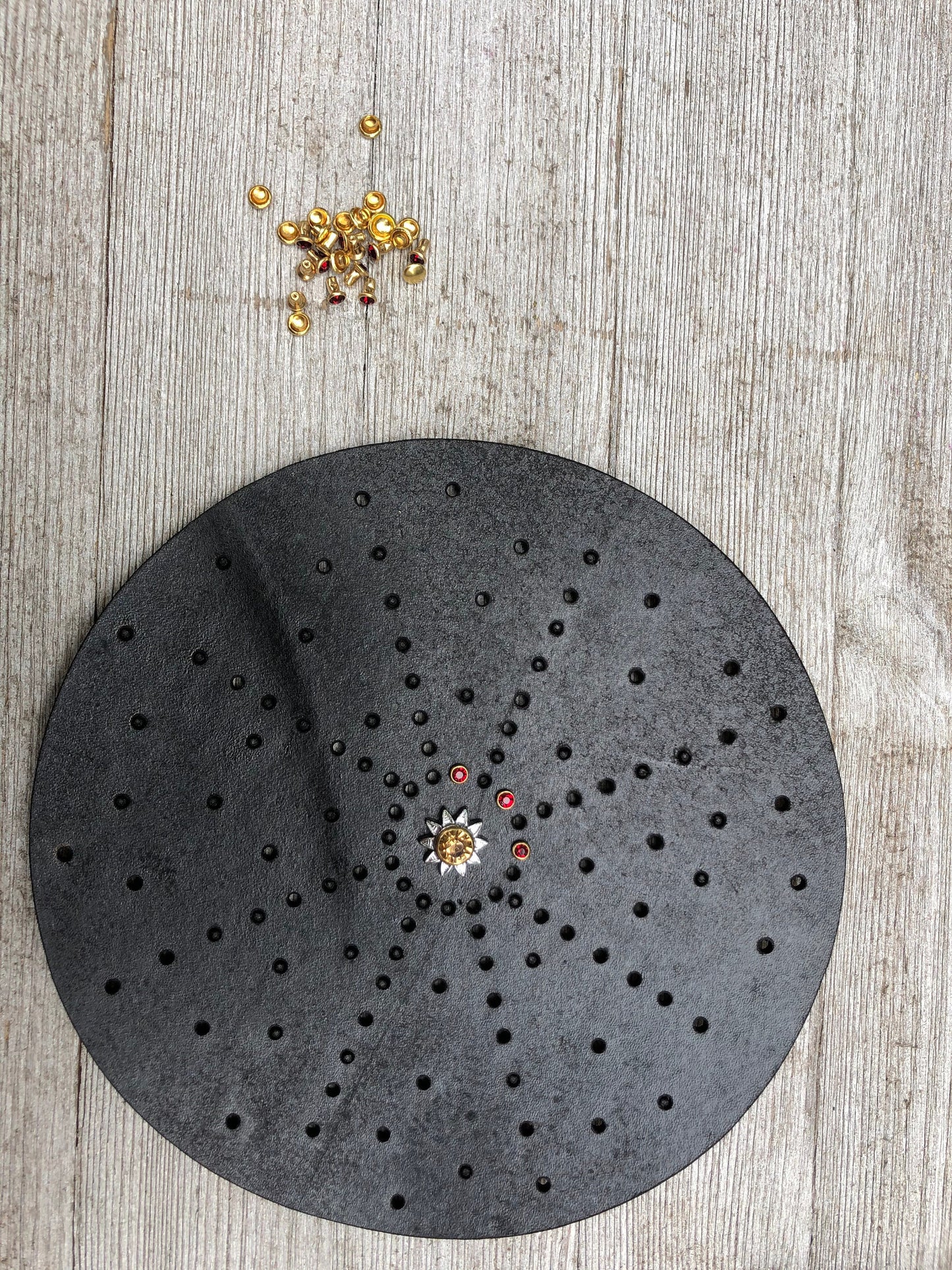 DIY Mandala Dot Diamond Art - Leather kits for Wall Decor, Earrings, Bracelets, and Appliques