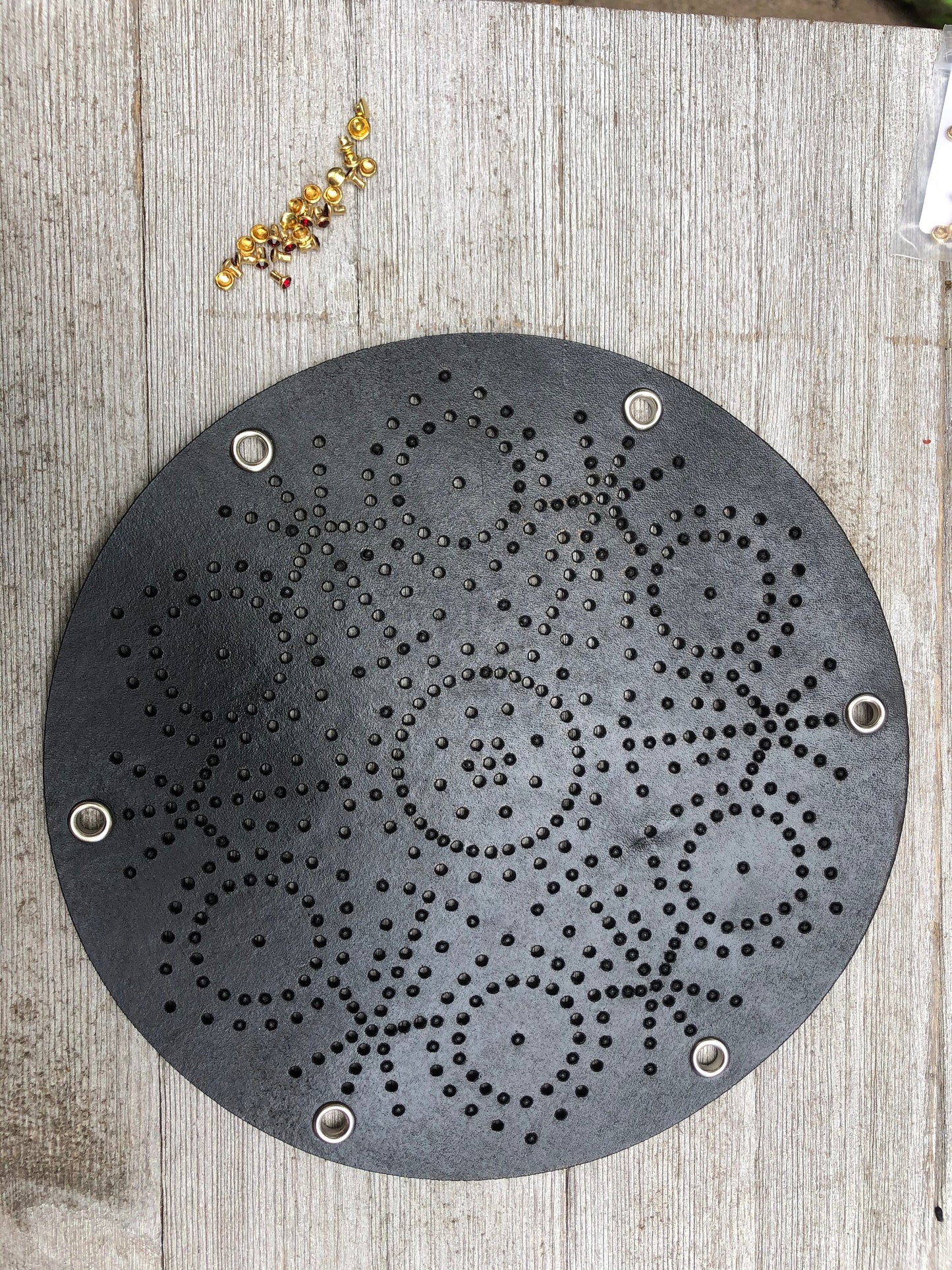 DIY Mandala Dot Diamond Art - Leather kits for Wall Decor, Earrings, Bracelets, and Appliques