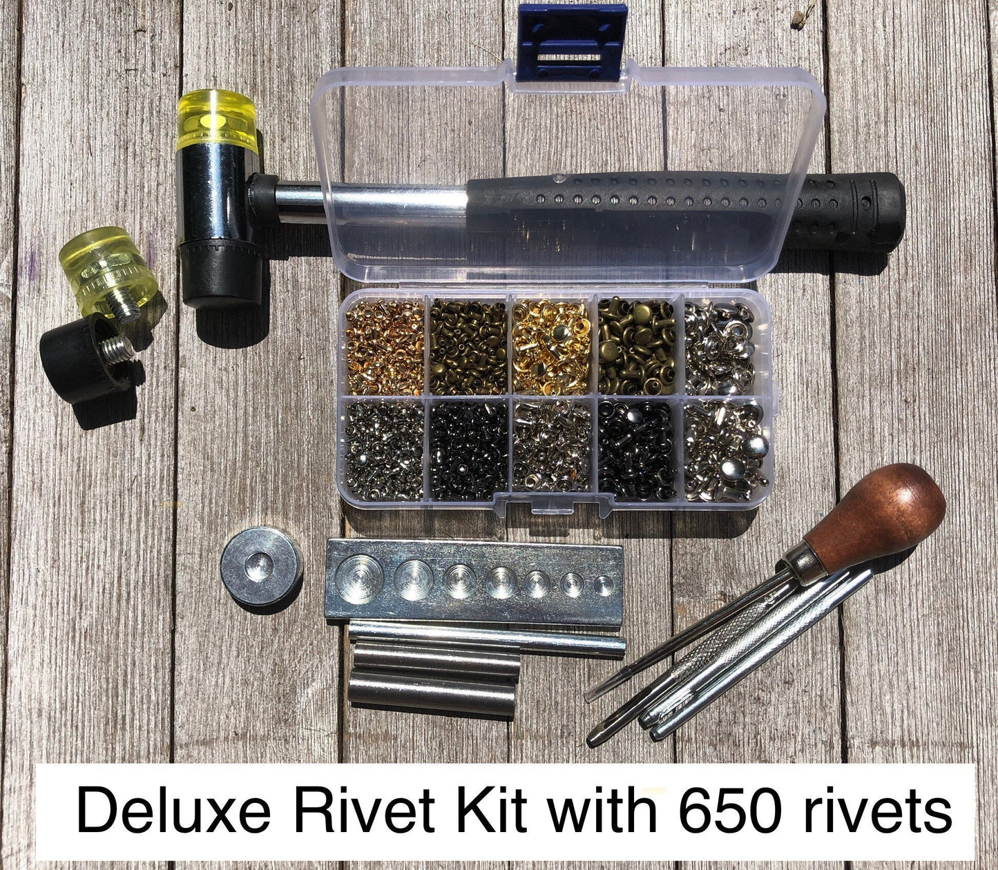 Cap Rivet Tool Set - Rivet Setting Tools - Starter Kits for Rivets