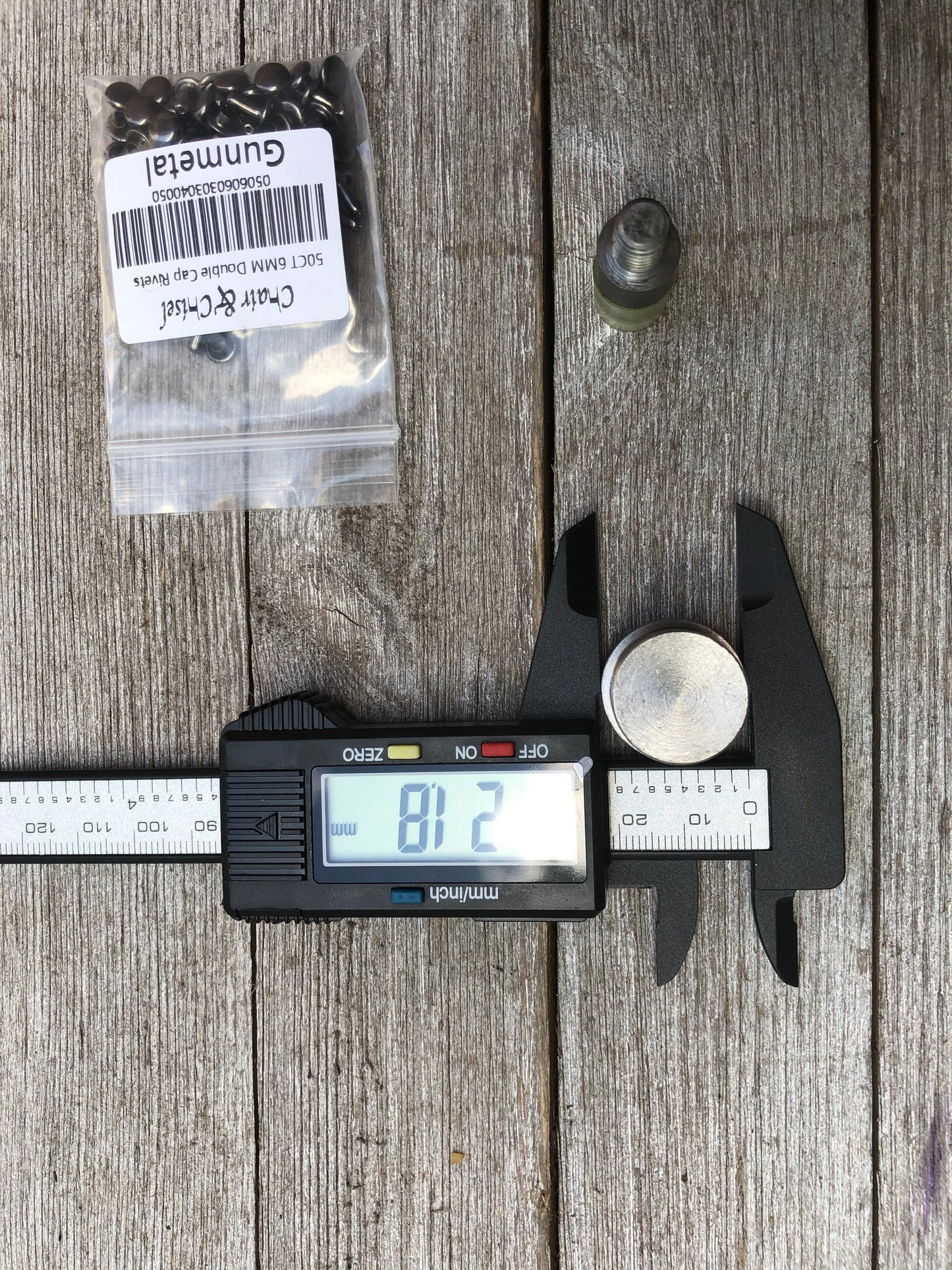 Rivets for Leather - 20ct 4mm 6mm 8mm Double Cap Rainbow Rivets