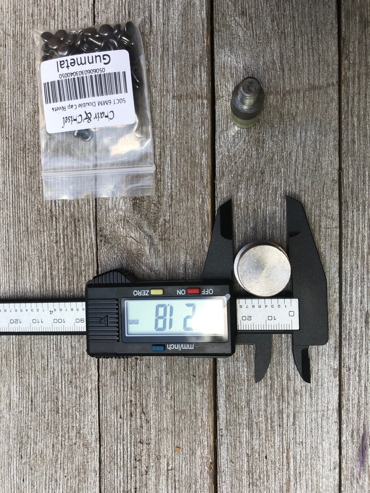 Rainbow Rivets for Leather - 20ct 4mm 6mm 8mm Double Cap Rainbow Rivets