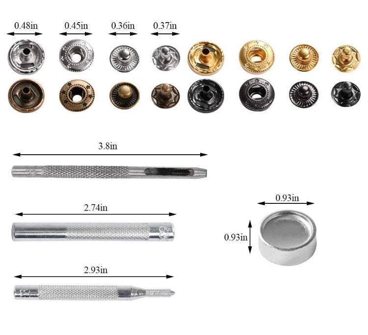 Spring Snap Kit - 80 and 120 snap kits with tools and carry case