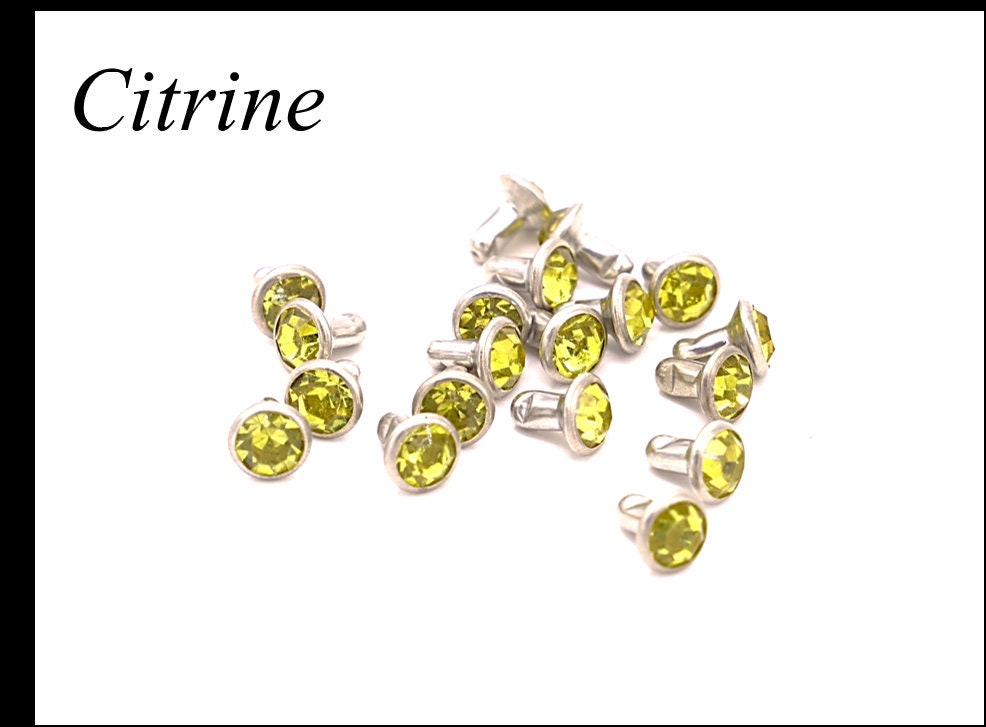 Crystal Rivet Sampler Box - Bulk Savings 300 Crystal Rivets with carry case - 50% markdown from retail value!