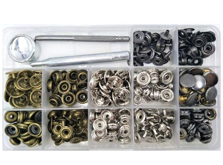 Ring Snap Kit - Line 20 and Line 24 snaps with tools and carry case