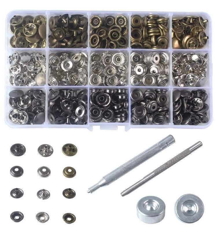 Ring Snap Kit - Line 20 and Line 24 snaps with tools and carry case