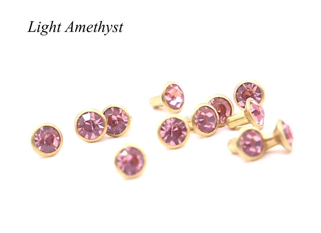 Crystal Rivet Sampler Box - Bulk Savings 300 Crystal Rivets with carry case - 50% markdown from retail value!