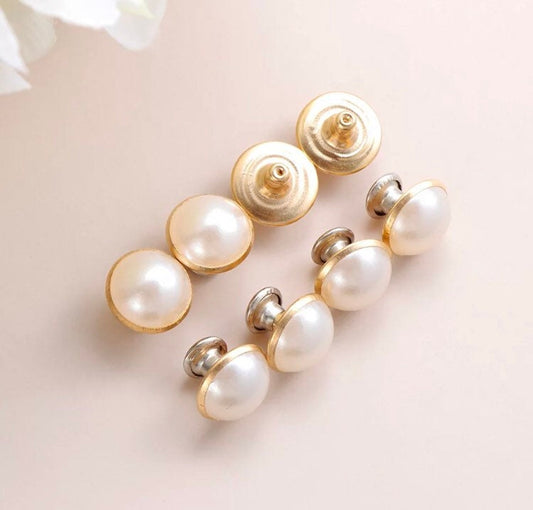 Pearl Rivets - 6mm - 8mm Half Pearls