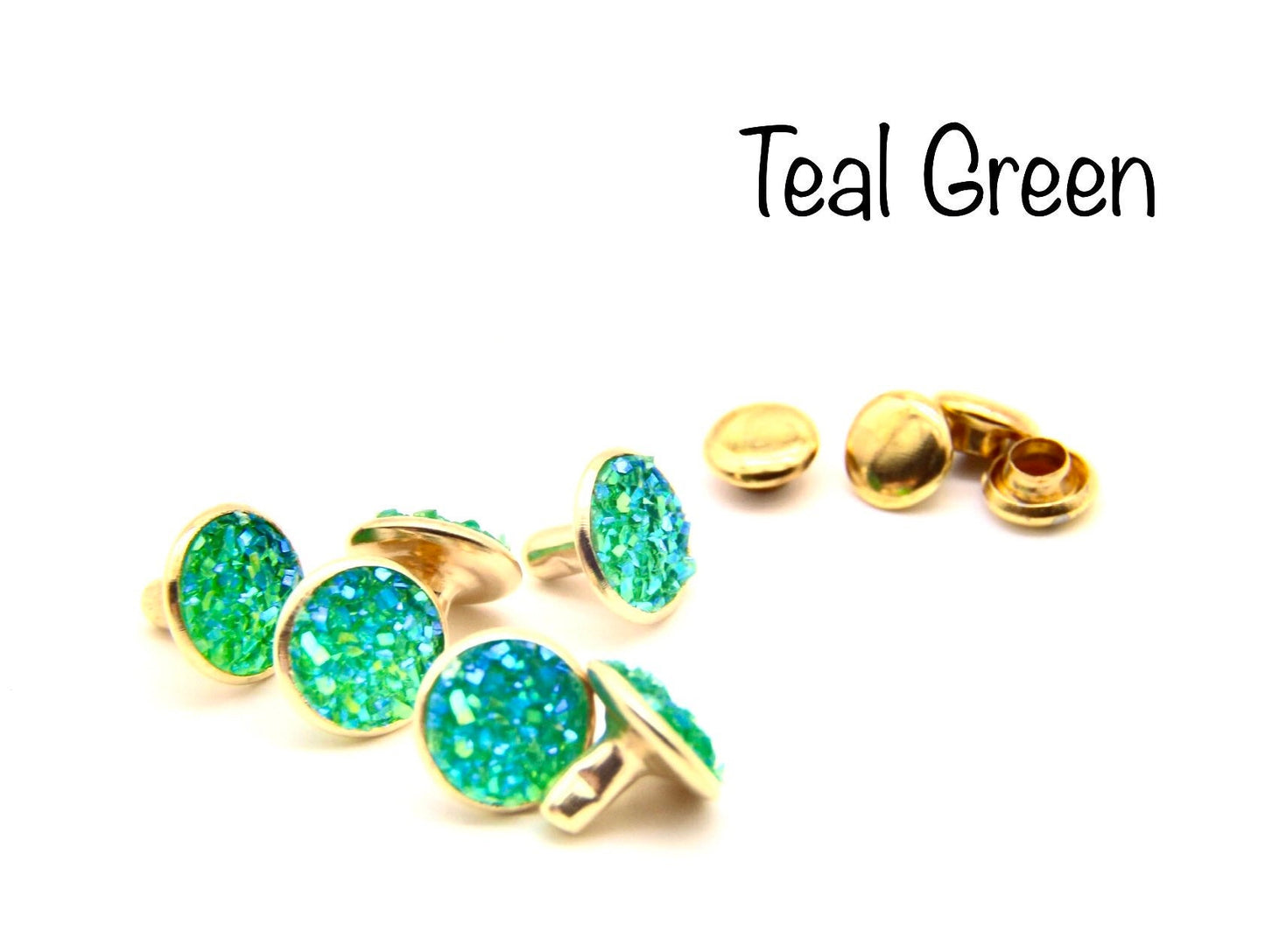 New Drusy Crystal Rivets - 9mm Crystal Rivets - NEW ITEM only found here!