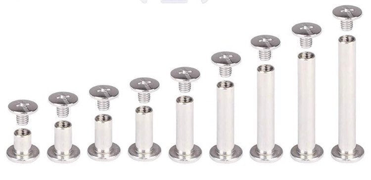 Stainless Steel Chicago Screw Rivets - multiple sizes - Easy install ...