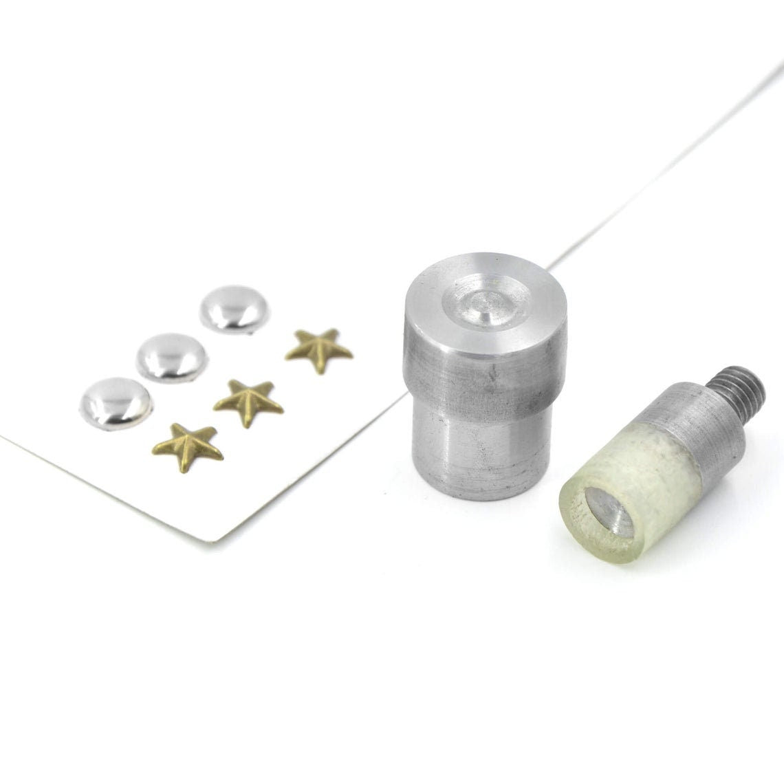 Dome Stud/ Spike Dies for Hand Press - 6-15mm Dies for Setting Dome Studs, Spikes - Press Sold Separately