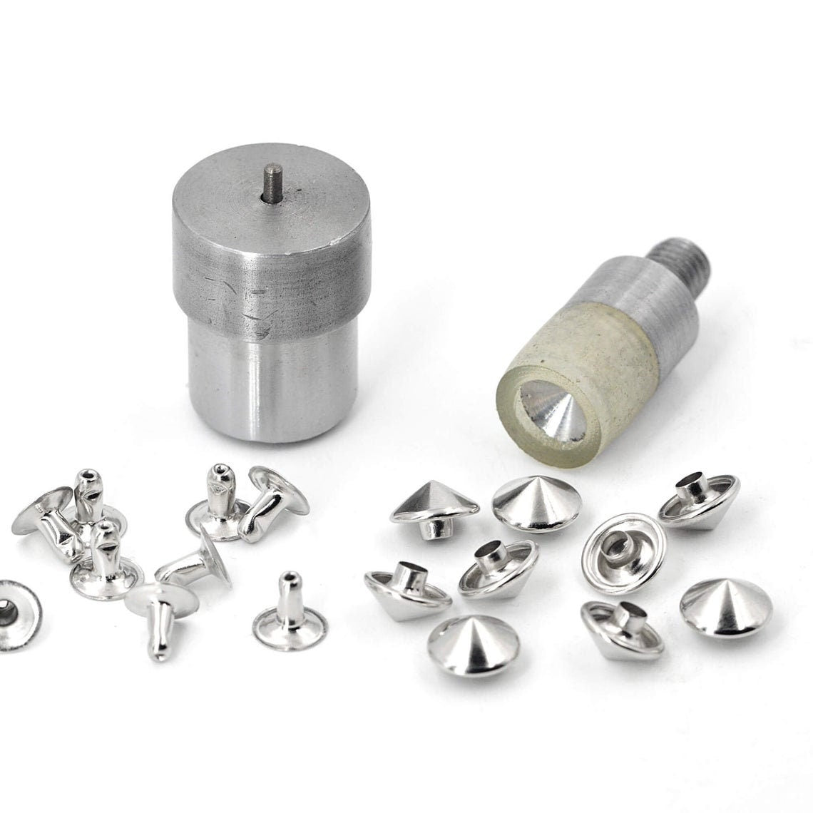 Dome Stud/ Spike Dies for Hand Press - 6-15mm Dies for Setting Dome Studs, Spikes - Press Sold Separately