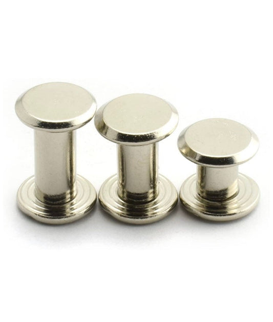 Chicago Screw Rivets - M5x6mm 10mm 12mm - Easy to use great for tags!
