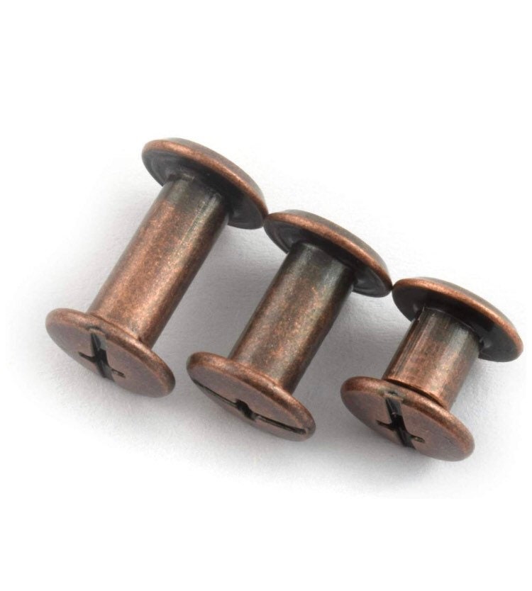 Chicago Screw Rivets - M5x6mm 10mm 12mm - Easy to use great for tags!