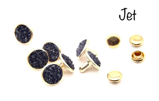 New Drusy Crystal Rivets - 9mm Crystal Rivets - NEW ITEM only found here!