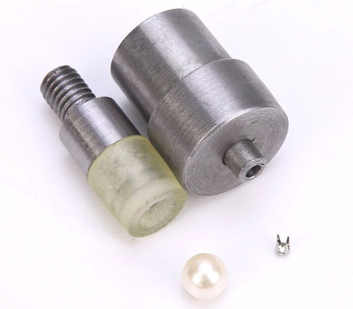 Round Pearl Dies for Hand Press - 4-10mm Dies for Setting Pearl Rivets - Press Sold Separately