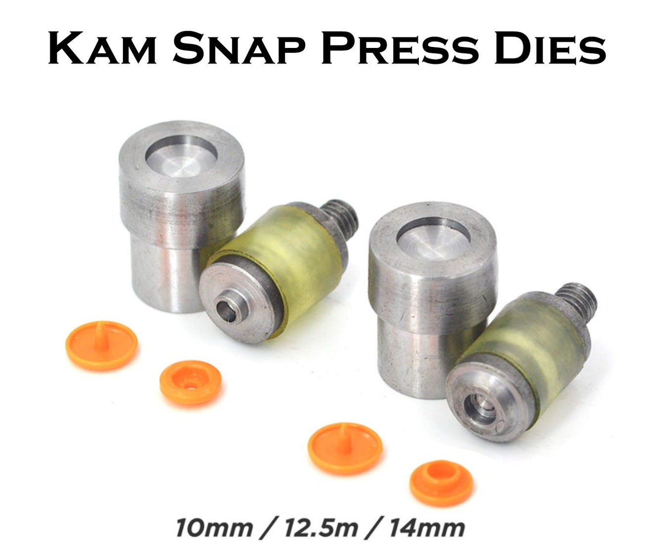 Kam Snap Dies for Hand Press -T3 T5 T8 Plastic Snap Dies - Press Sold Separately