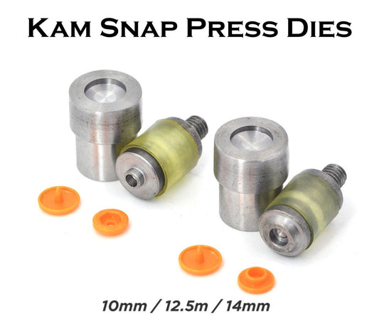 Kam Snap Dies for Hand Press -T3 T5 T8 Plastic Snap Dies - Press Sold Separately