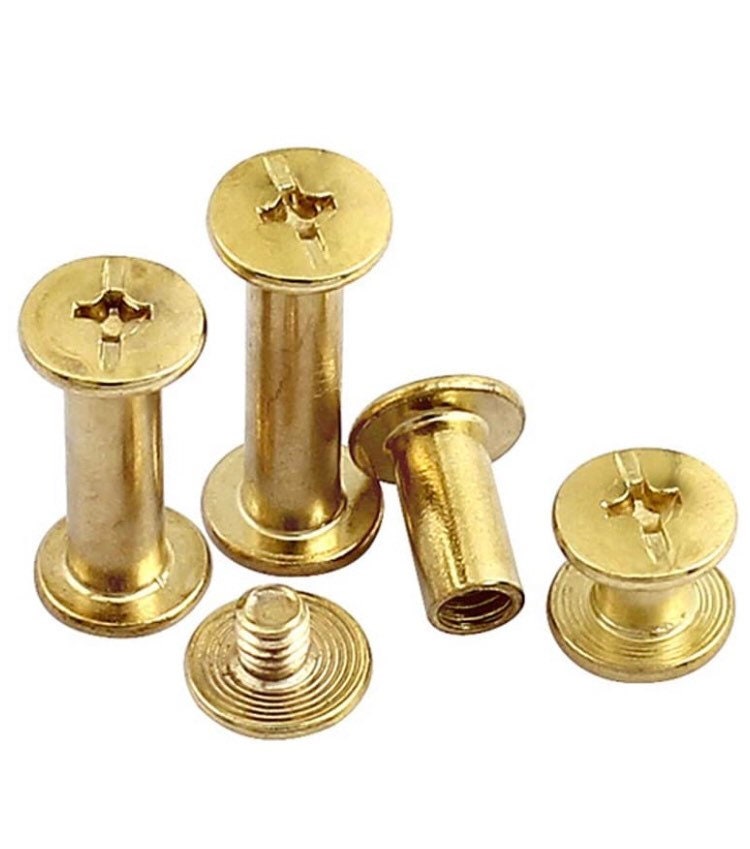 Chicago Screw Rivets - M5x6mm 10mm 12mm - Easy to use great for tags!