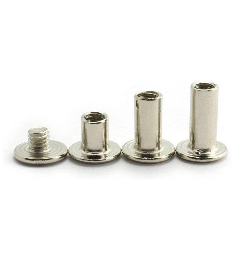 Chicago Screw Rivets - M5x6mm 10mm 12mm - Easy to use great for tags!