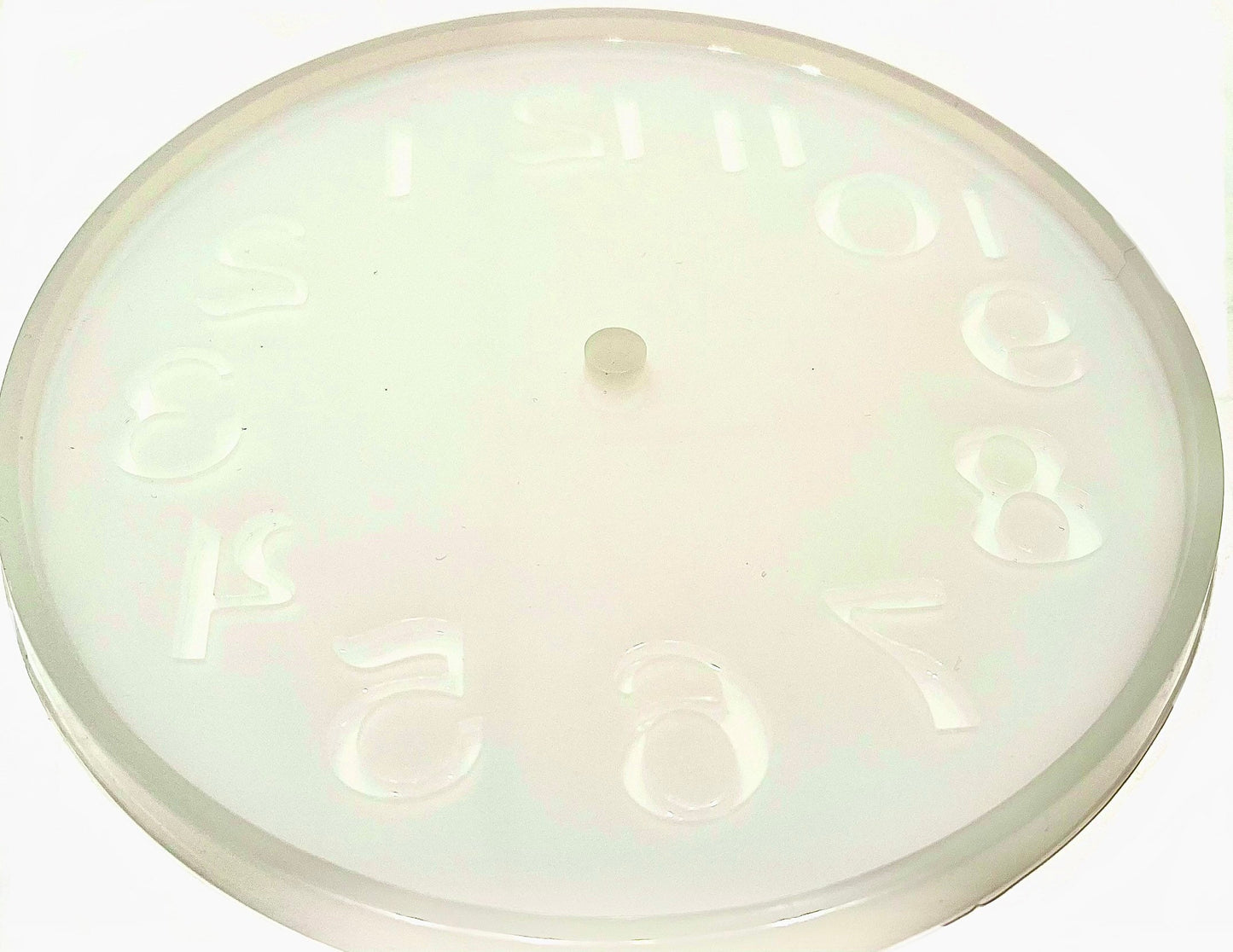 Clock face silicone mold