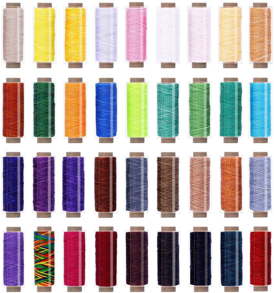 Waxed Thread for Leather Sewing - Thick Colored Thread for Jewelry - Leather Stitching Thread