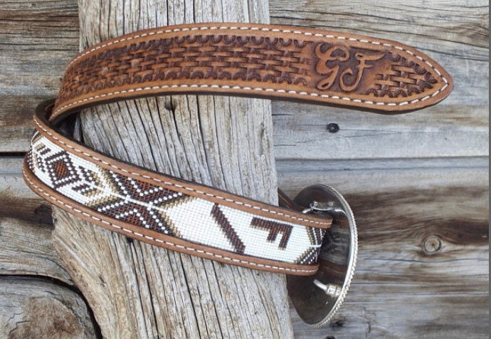 Western inlay cloth strip for belts, hatbands, headbands, and trim