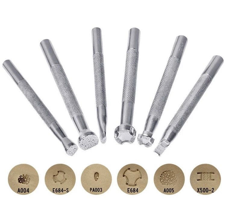 6pc Leather Stamp Tooling Kit
