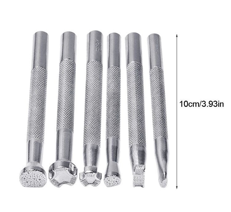6pc Leather Stamp Tooling Kit