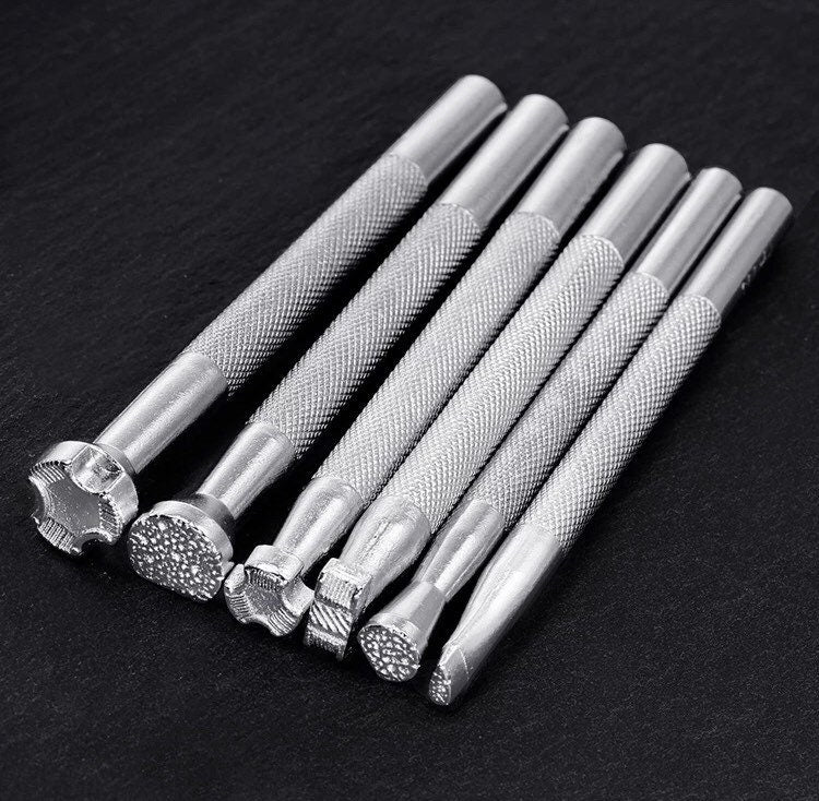 6pc Leather Stamp Tooling Kit