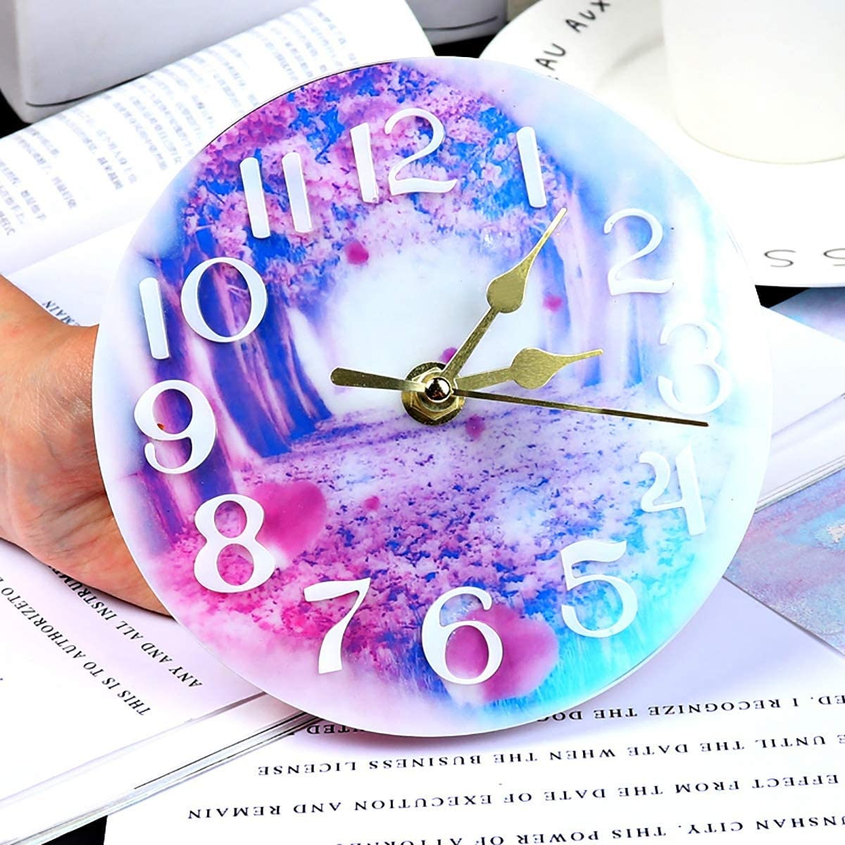 Clock face silicone mold