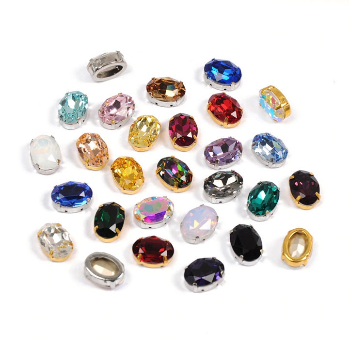 Gemstone Cabochon Settings - Sew on, Glue on, or use as as Rim Set