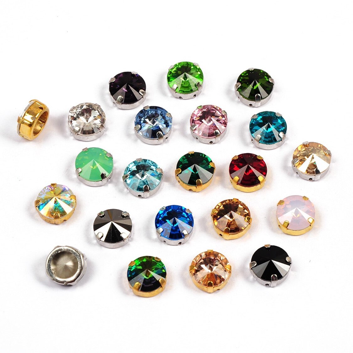 Gemstone Cabochon Settings - Sew on, Glue on, or use as as Rim Set