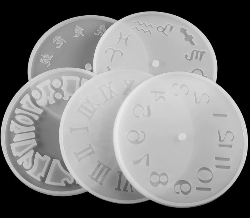 Clock face silicone mold