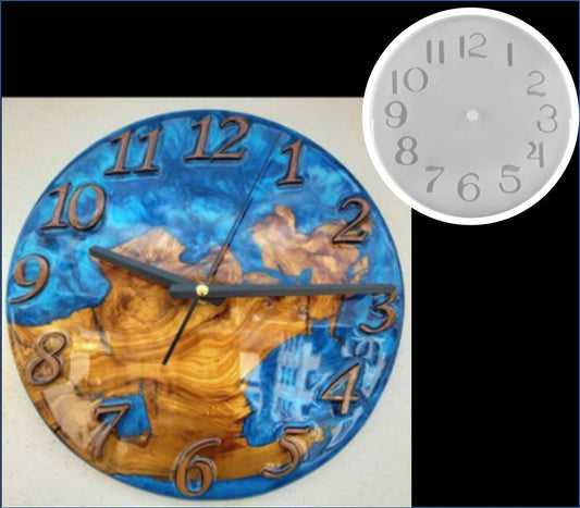 Clock face silicone mold