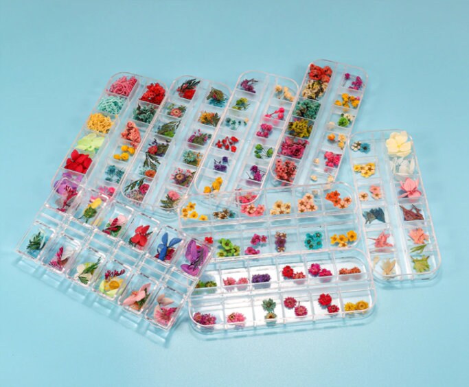 Real Dried Flower Box for Resin, Soaps, and Candles