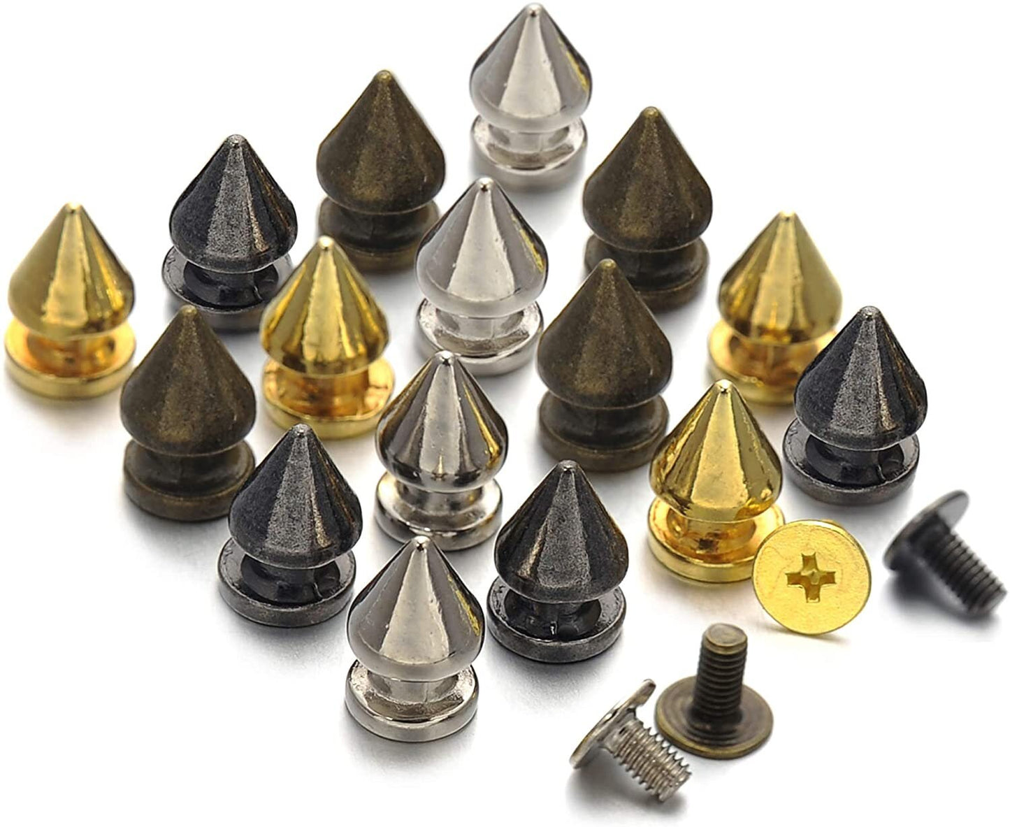 Spike Rivets - Easy to Install Tree Spike Screw Rivets - Spike Chicago Screw - Screwpost Cone Rivets