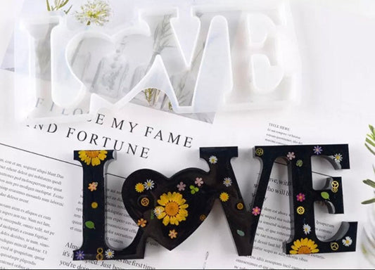 Love sign resin mold kit  - Large Word Kit LOVE
