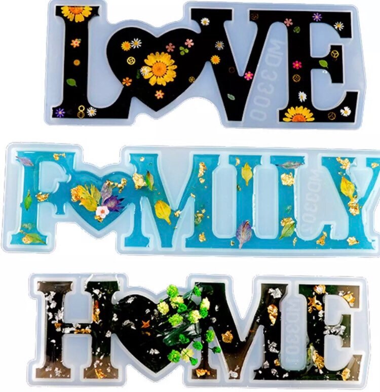 Home sign resin mold kit  - Large Word Kit HOME