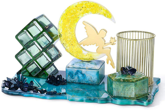 Fairy Jewelry Trinket Organizer Mold - Silicone Resin Mold for Jewelry Organization