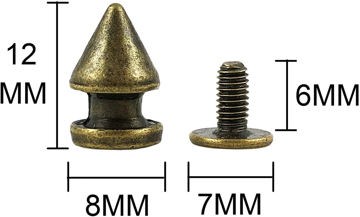 Spike Rivets - Easy to Install Tree Spike Screw Rivets - Spike Chicago Screw - Screwpost Cone Rivets