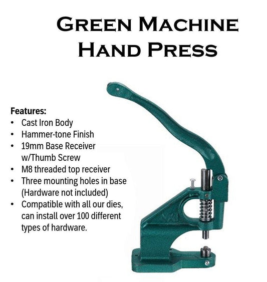 Rivet Press Machine with free grommet die and 1000ct eyelets! Hand Press for Setting Rivets, Grommets, and Snaps
