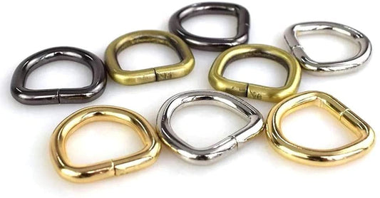 Metal D-Rings for dog collars, straps, belts, and hardware needs