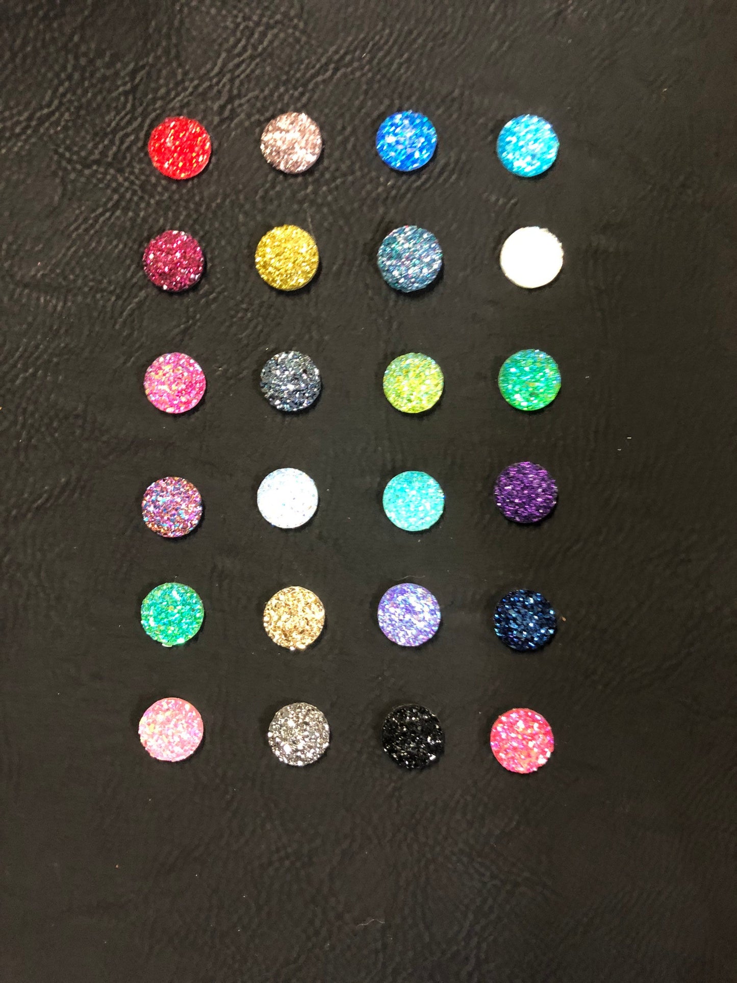 New 12mm Drusy Crystals with rim sets - 48ss Crystal Rim Sets and Drusy Crystals Silver and Gold Post Options - NEW ITEM only found here!