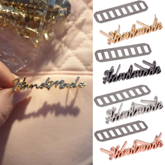 Handmade Metal Tags for bags, wallets, crochets, and more