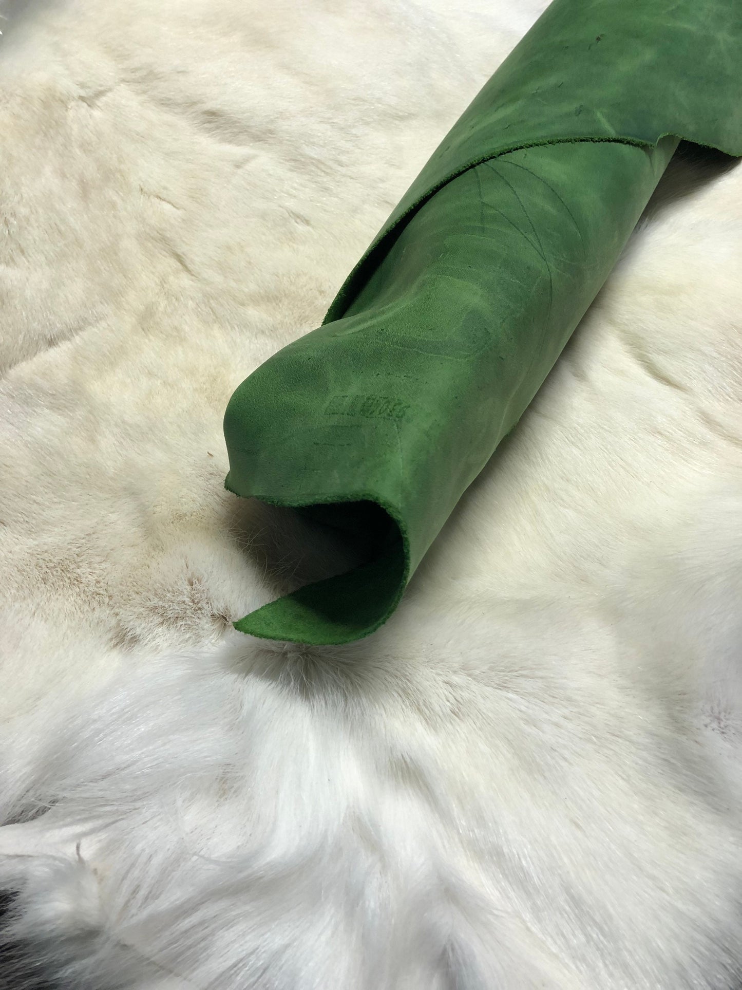 Green Chrome tanned Designer leather - Raw Leather - Wholesale Leather 3/4oz