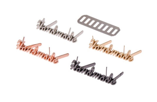 Handmade Metal Tags for bags, wallets, crochets, and more