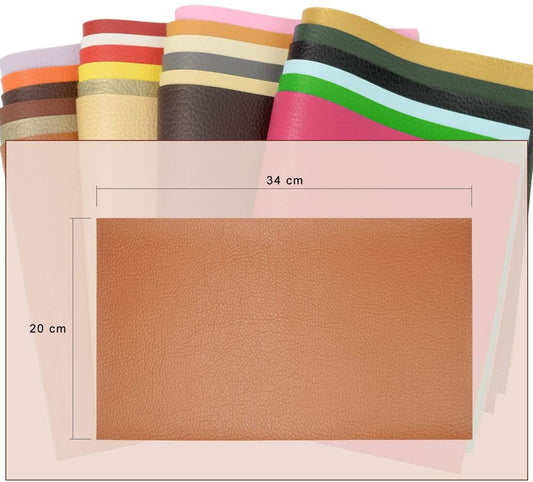 Large Faux Leather Sheets Multipack - PU Leather Sheets