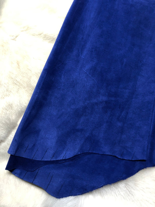 Blue Suede Designer leather - Raw Leather - Wholesale Leather 2-4oz