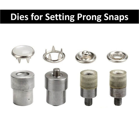 Pearl Prong Snap Dies for Hand Press - Dies for Setting 9.5mm 11.5mm Metal Snaps