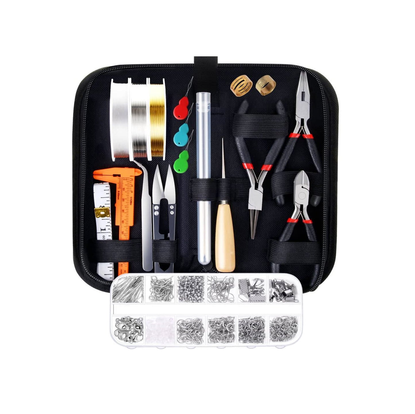 Jewelry Making Kit - Jewelry Pliers - Findings - Wire and Tools - Over 850pcs